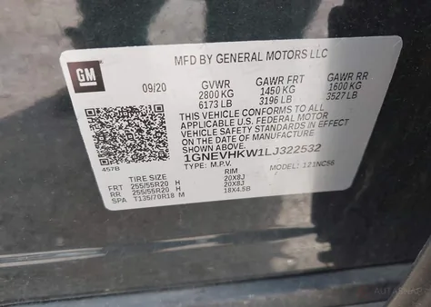1GNEVHKW1LJ322532